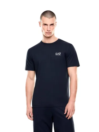 Koszulka męska EA7 Emporio Armani Core Identity Blue