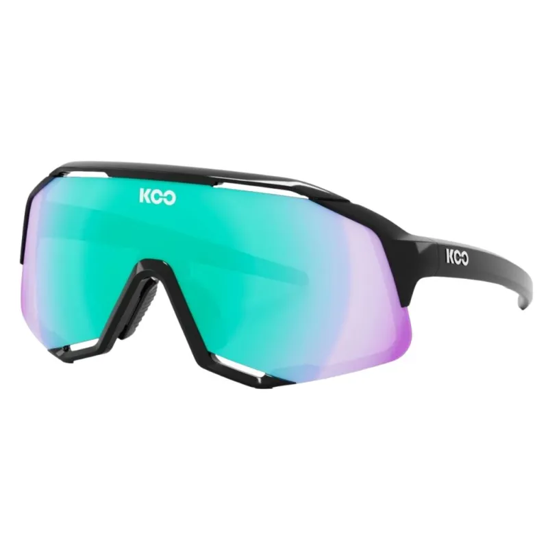 Okulary Koo Demos Black / Green Mirror