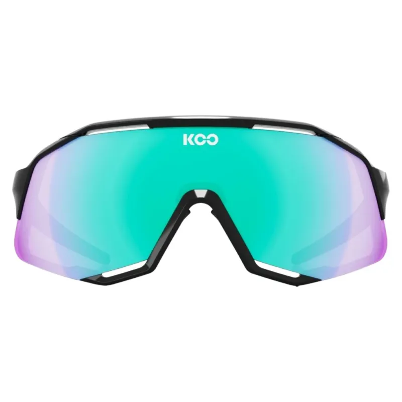 Okulary Koo Demos Black / Green Mirror