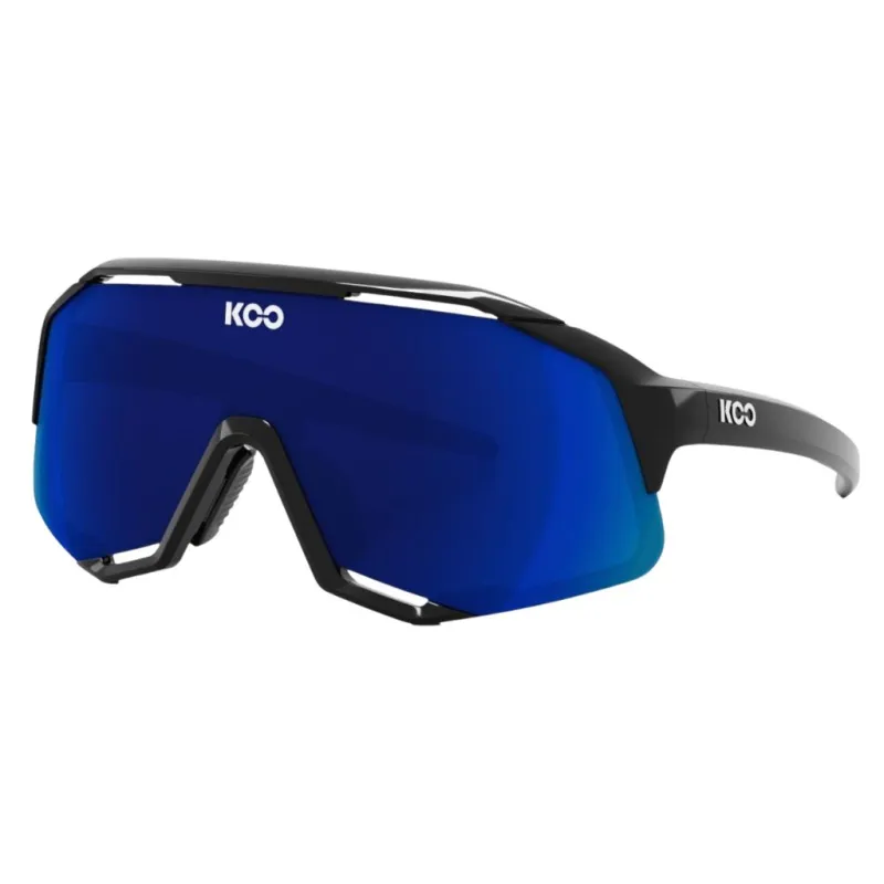 Okulary Koo Demos Black Blue / Blue Sky Mirror