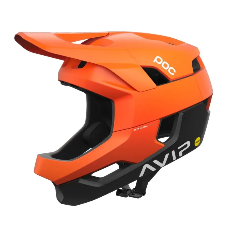 Kask rowerowy POC Otocon Race Mips - Fluo. Orange Avip/Ur. Black Matt