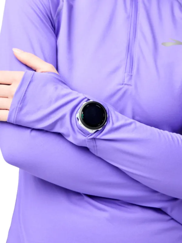 Bluza damska Brooks Dash 1/2 Zip 3.0 fioletowa