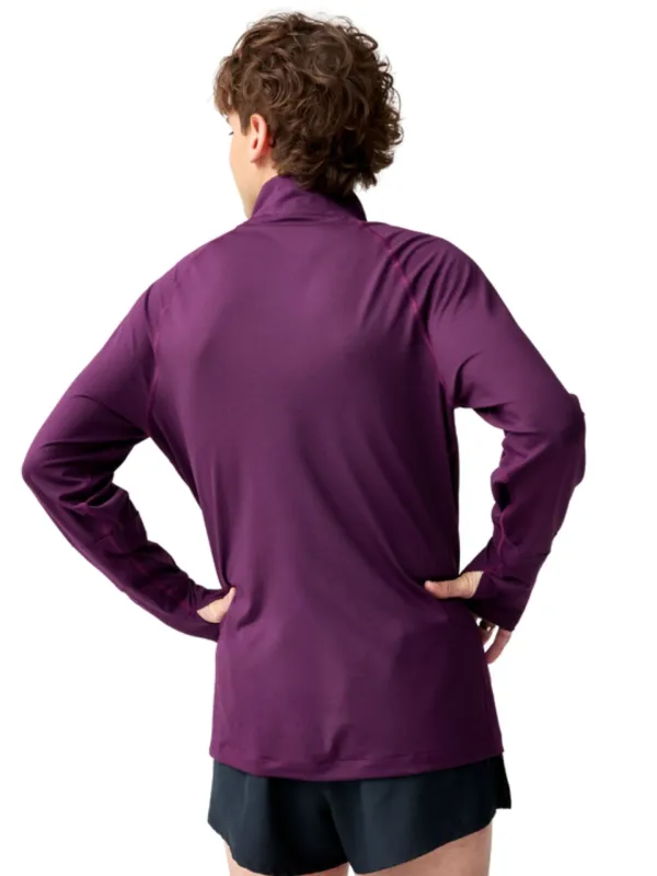 Bluza męska Brooks Dash 1/4 Zip 3.0 burgundowa