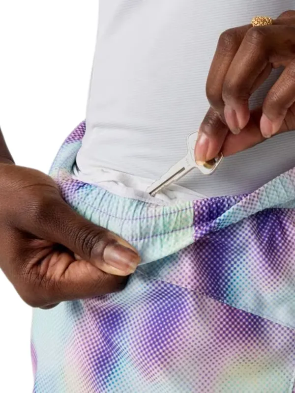 Spodenki damskie Brooks Dash Short Printed grafitowo-zielone
