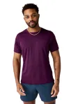 Koszulka męska Brooks Dash Short Sleeve burgundowa