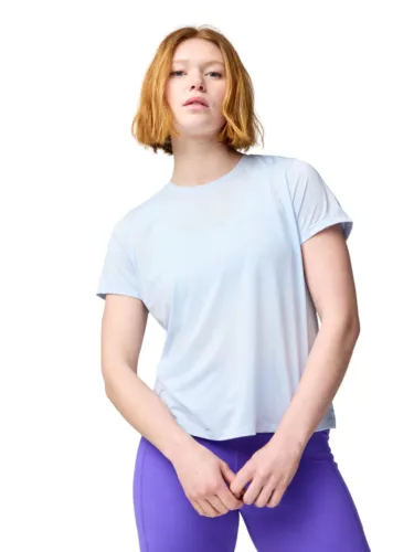 Koszulka damska Brooks Dash Short Sleeve jasnoniebieska