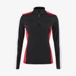 BLUZA HEAD ASTER MIDLAYER WOMEN BLACK/RED