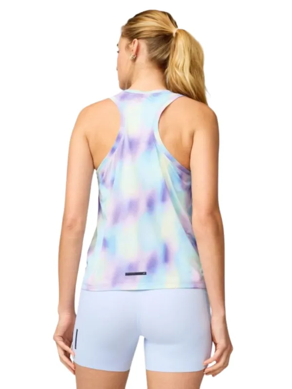 Koszulka damska Brooks Dash Tank Printed grafitowo-zielona