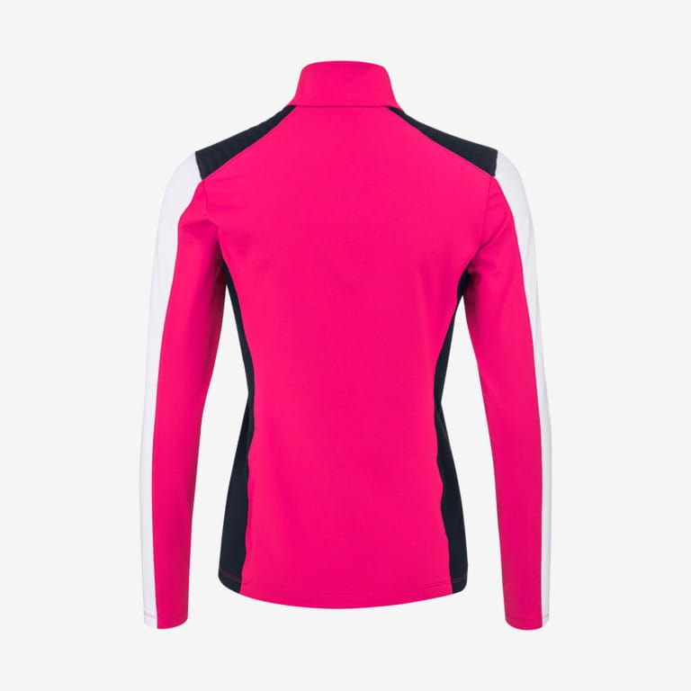 BLUZA HEAD ASTER MIDLAYER WOMEN PINK/WHITE