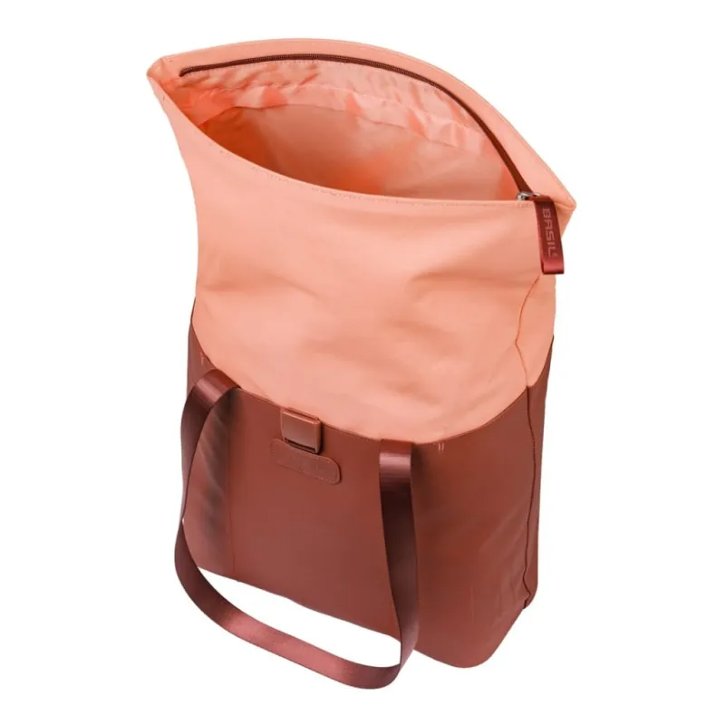 Torba Basil Vive Bicycle Shopper Mik Hooks 15-20L burgundy/pink