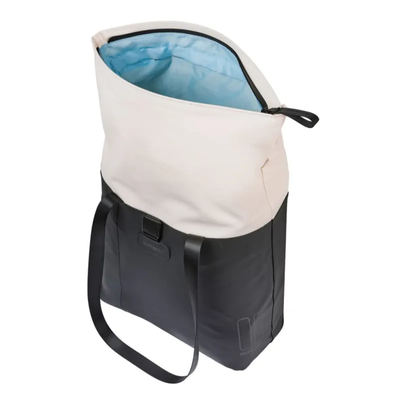 Torba Basil Vive Bicycle Shopper Mik Hooks 15-20L white/black