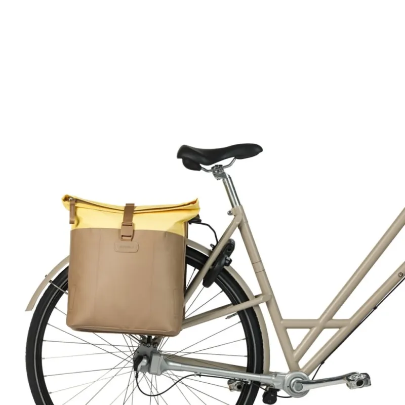 Sakwa podwójna Basil Vive Double Pannier Bag 28-35L sand/yellow