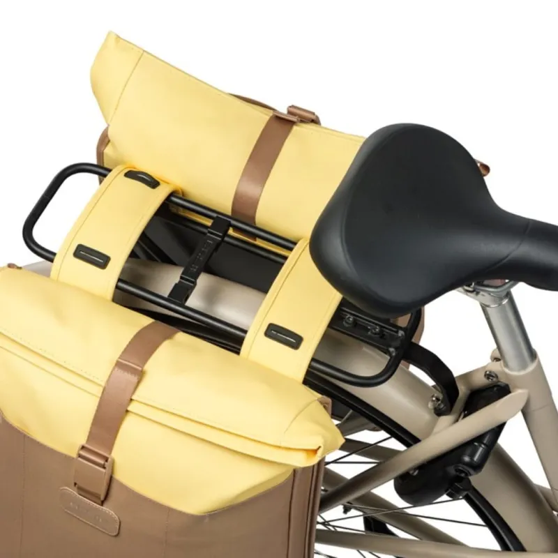 Sakwa podwójna Basil Vive Double Pannier Bag 28-35L sand/yellow