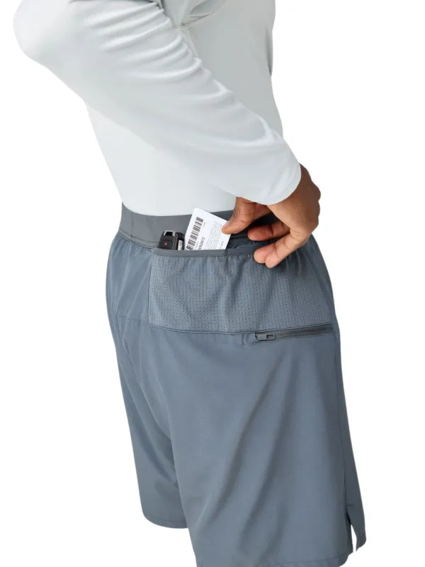 Spodenki męskie Brooks Journey 7" 2-in-1 Short szare