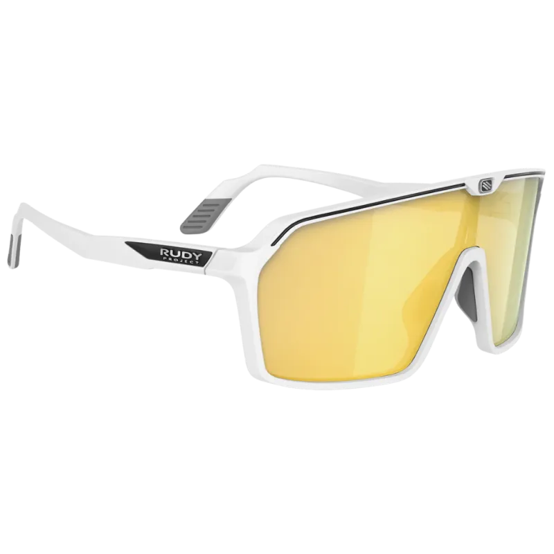Okulary rowerowe Rudy Project Spinshield White Matte Multilaser Gold