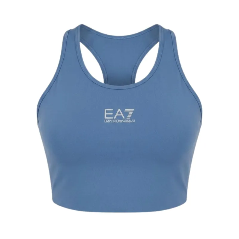 Biustonosz treningowy EA7 Emporio Armani VIGOR7 Light Blue