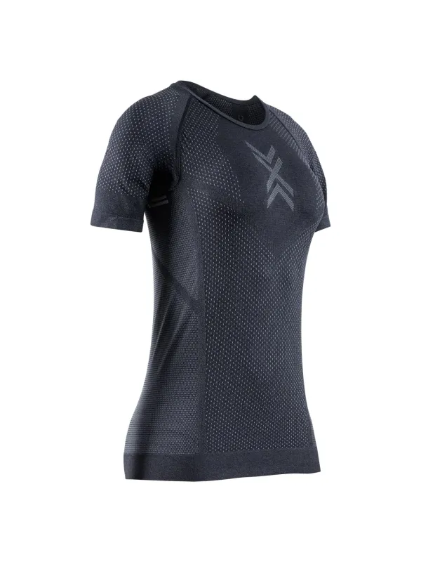 Koszulka damska X-BIONIC Xceed Run Shirt black/rhino grey