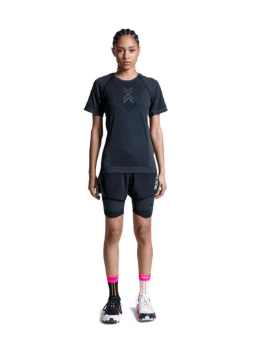 Koszulka damska X-BIONIC Xceed Run Shirt black/rhino grey
