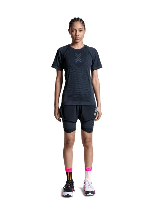 Koszulka damska X-BIONIC Xceed Run Shirt black/rhino grey