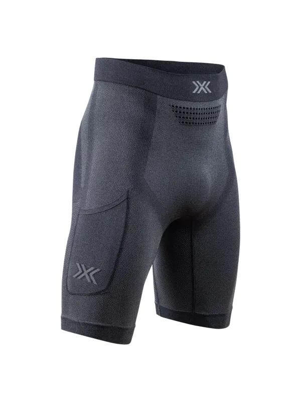 Spodenki męskie X-BIONIC Xceed Run Short Tights black/rhino grey
