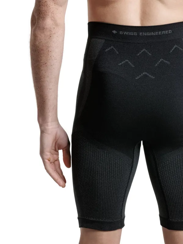 Spodenki męskie X-BIONIC Xceed Run Short Tights black/rhino grey