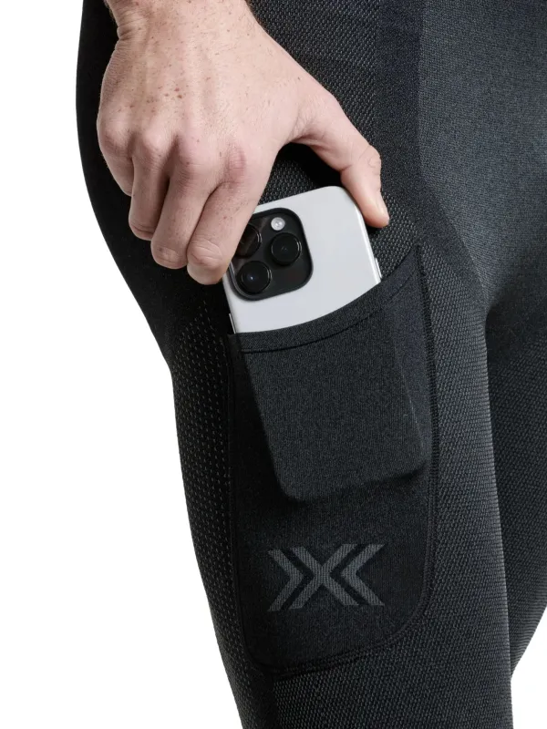 Spodenki męskie X-BIONIC Xceed Run Short Tights black/rhino grey