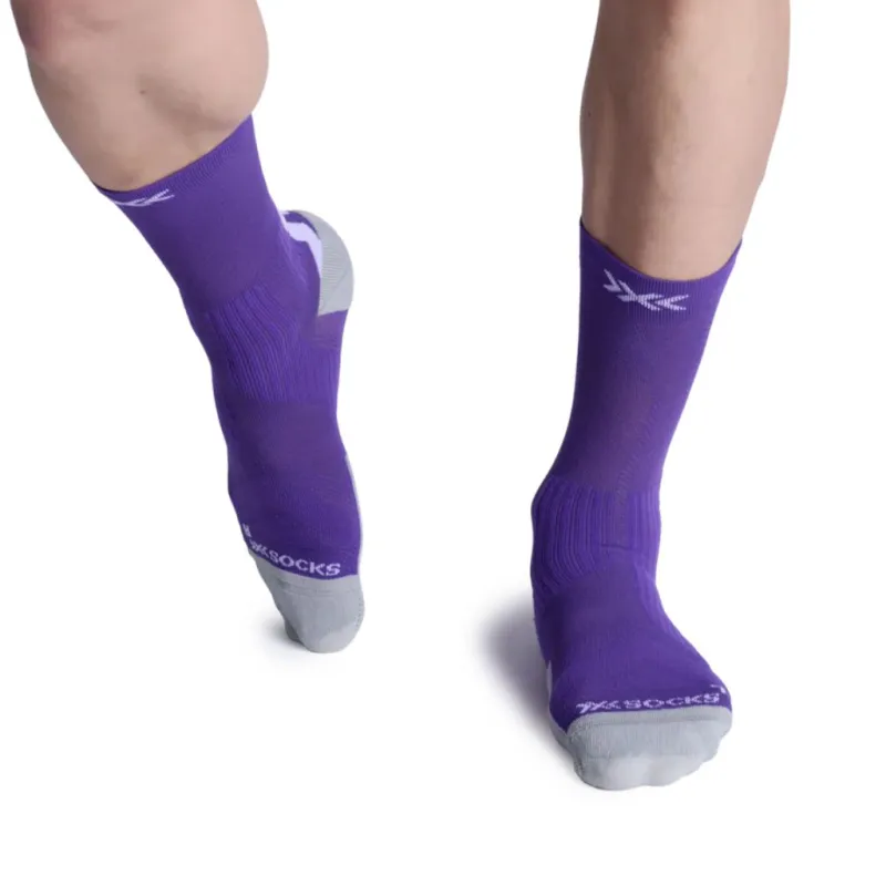Skarpety rowerowe X-SOCKS Bike Perform Crew purple