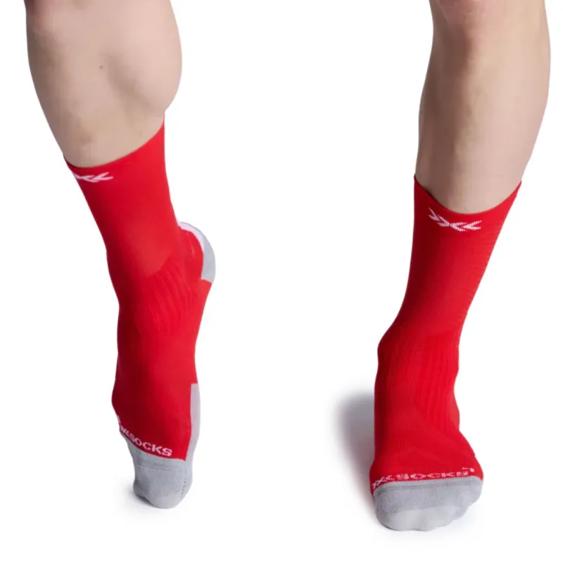 Skarpety rowerowe X-SOCKS Bike Perform Crew red