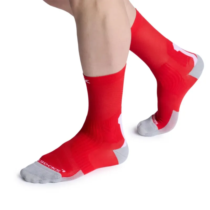 Skarpety rowerowe X-SOCKS Bike Perform Crew red