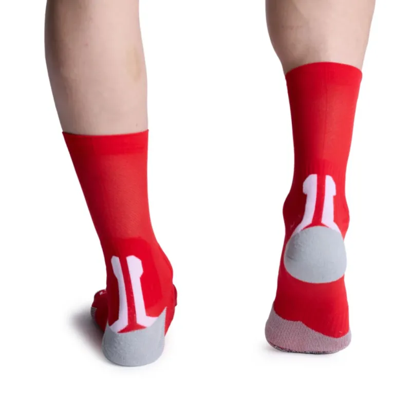 Skarpety rowerowe X-SOCKS Bike Perform Crew red