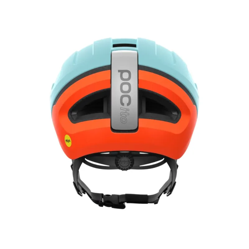 Kask rowerowy dziecięcy POC POCITO Omne MIPS blue matt/orange matt