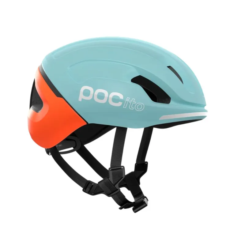Kask rowerowy dziecięcy POC POCITO Omne MIPS blue matt/orange matt
