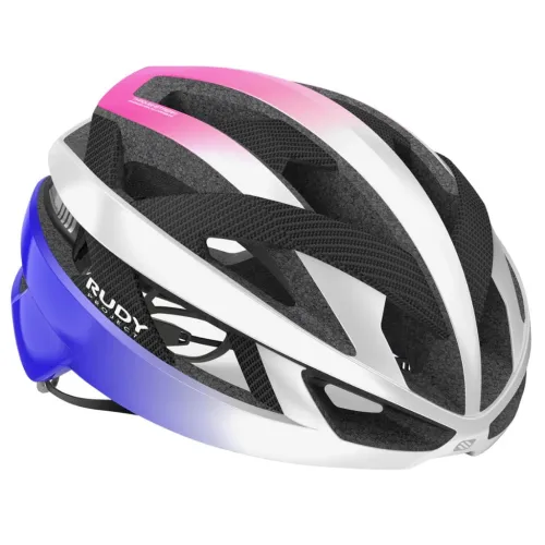 Kask rowerowy Rudy Project Rebel Pearl Metal/Pink/Cyber Blue Shiny