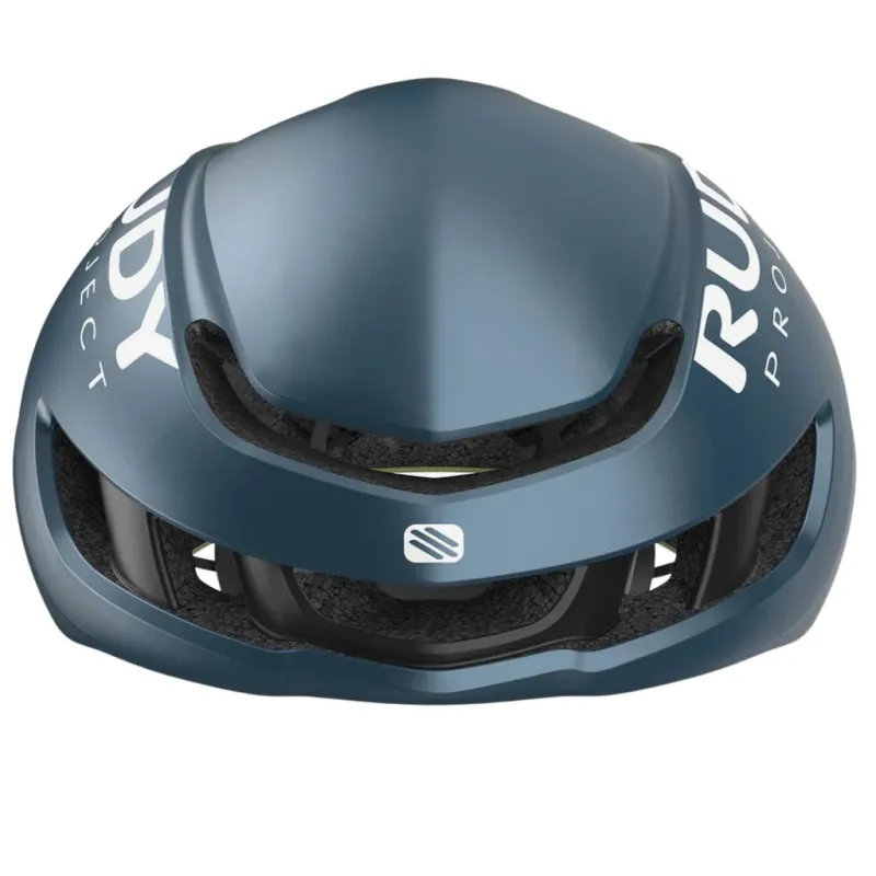 Kask rowerowy Rudy Project Nytron Blue Avio/Apple Green Metal Matte