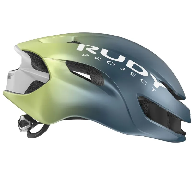 Kask rowerowy Rudy Project Nytron Blue Avio/Apple Green Metal Matte