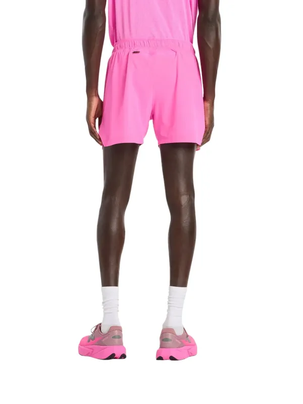 Spodenki męskie New Balance RC Seamless 5" pink heat