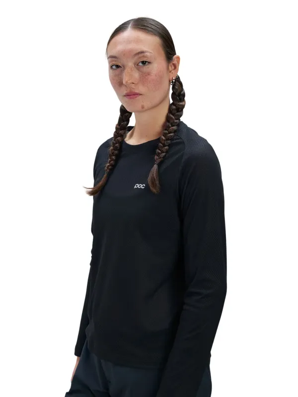 Koszulka rowerowa damska POC W's Motion Air L/S Jersey black