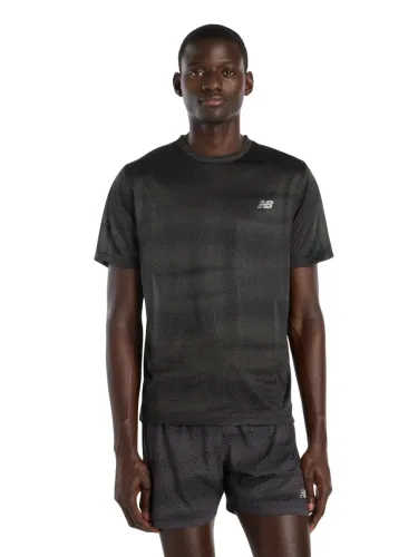 Koszulka męska New Balance Athletics Printed black/grey