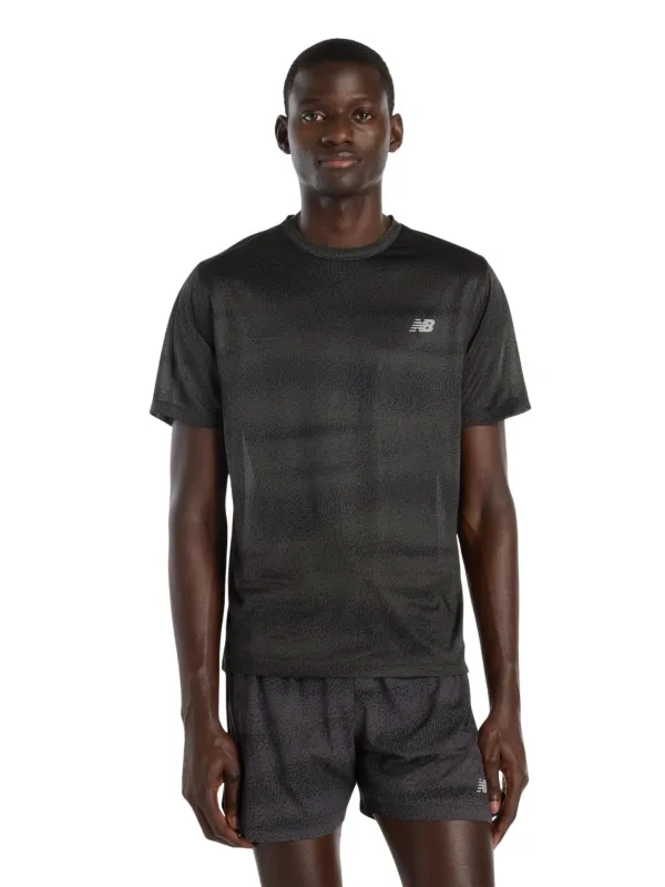 Koszulka męska New Balance Athletics Printed black/grey