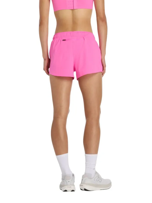 Spodenki damskie New Balance RC Seamless 3" pink heat