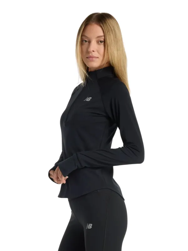Bluza damska New Balance Harmony Half Zip black