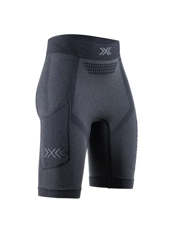Spodenki damskie X-BIONIC Xceed Run Short Tights black/rhino grey