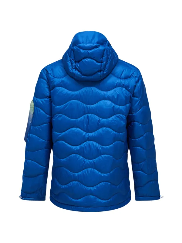 Kurtka Peak Performance puchowa męska Helium AOP Utility Down Hood blue