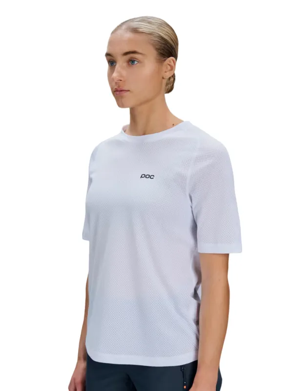 Koszulka rowerowa damska POC Motion Air S/S white