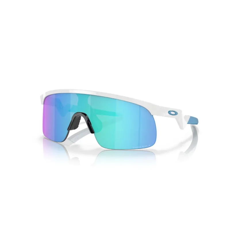 Okulary przeciwsłoneczne dziecięce Oakley Resistor polished white/prizm sapphire
