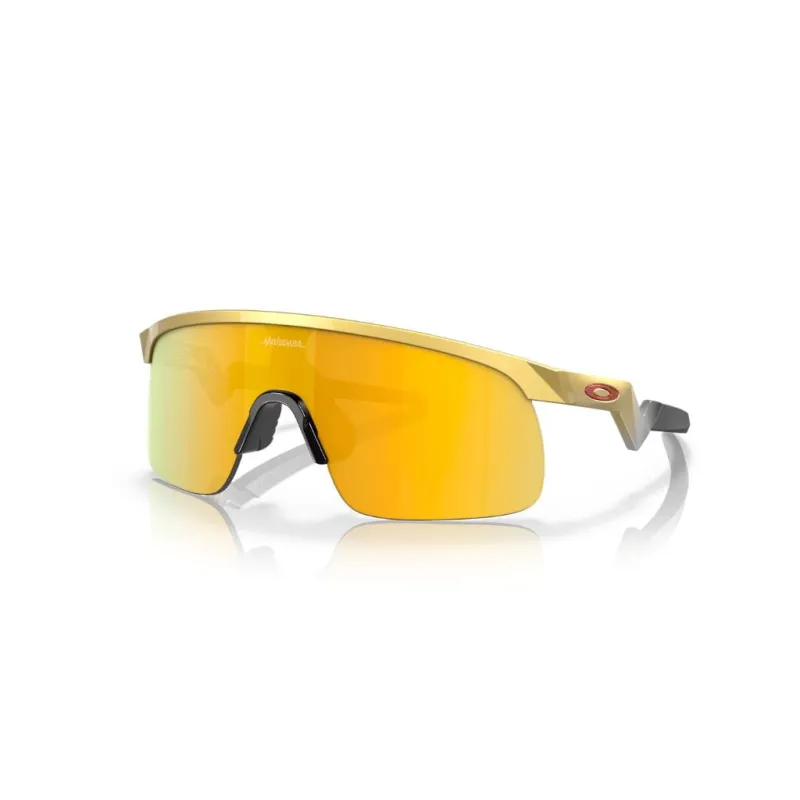 Okulary przeciwsłoneczne dziecięce Oakley Resistor Patrick Mahomes II Collection olympic gold/prizm 24k