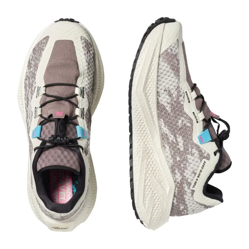 Buty biegowe damskie Salomon Aero Glide 4 GRVL vanilla Ice/black (