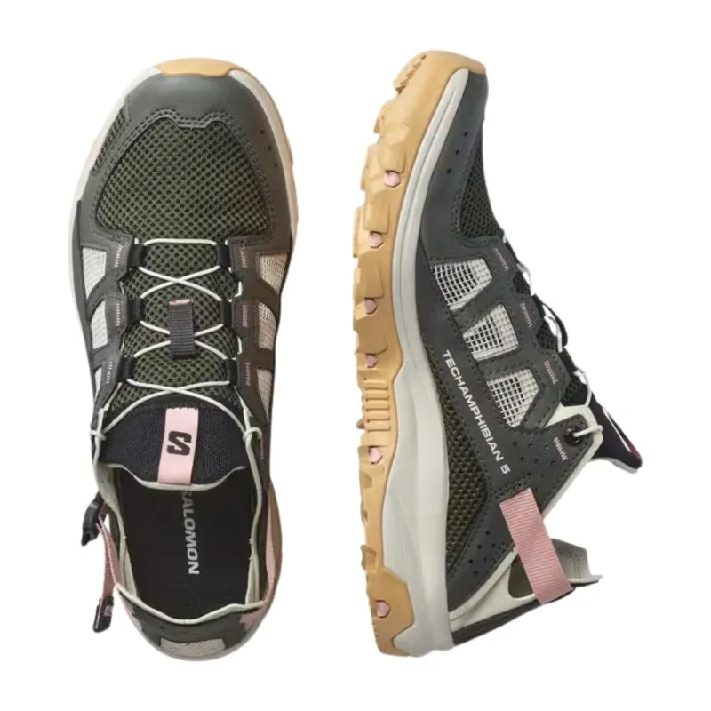 Buty damskie Salomon Techamphibian 5 peat/rainy day/hyma pink