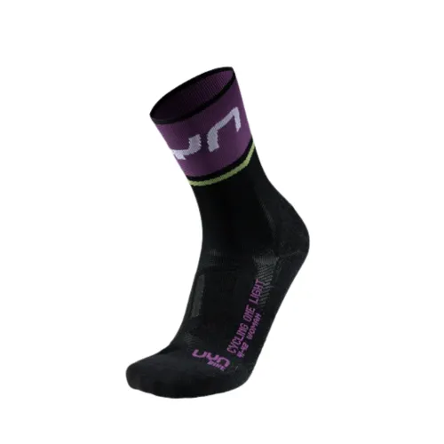 Skarpety rowerowe damskie UYN One Light black/violet