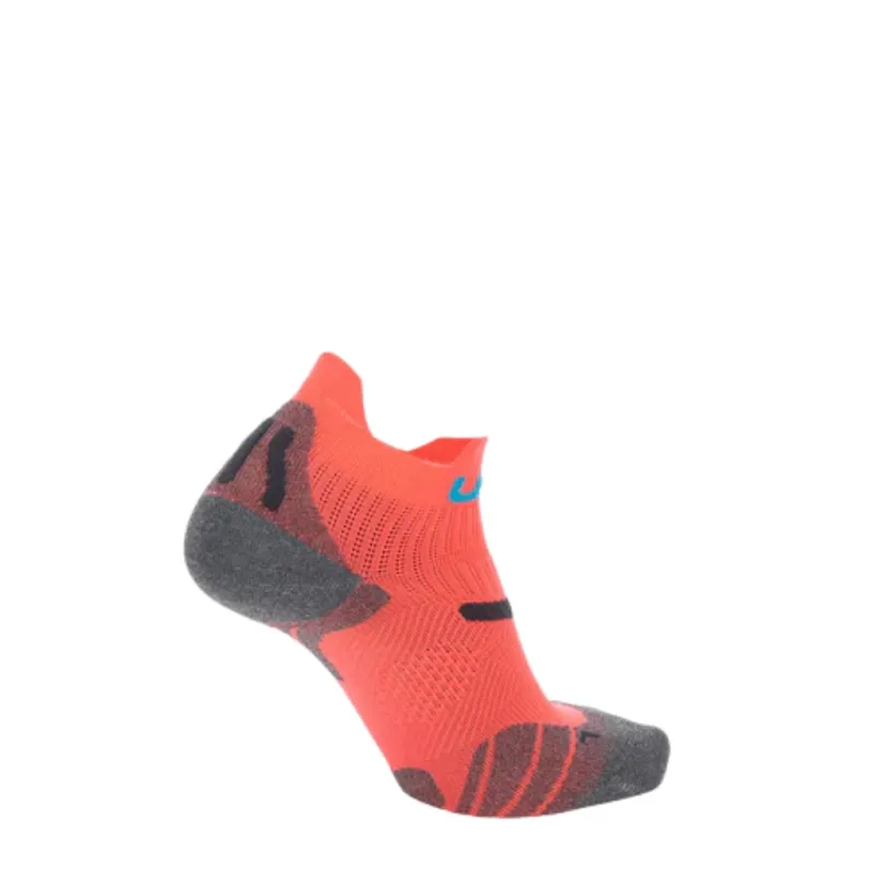 Skarpety do biegania damskie UYN 2in coral fluo/anthracite